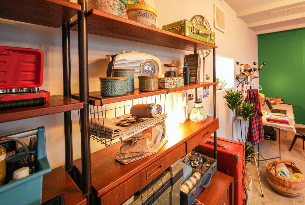 倉庫としても使えるガレージ